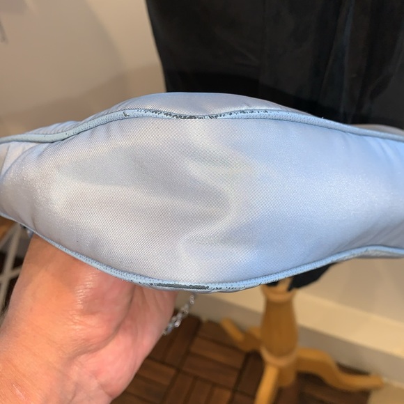 PRADA RE-EDITION SHOULDER BAG BLUE RENYLON *BAG ONLY NO STRAP INCLUDED - Picture 7 of 16